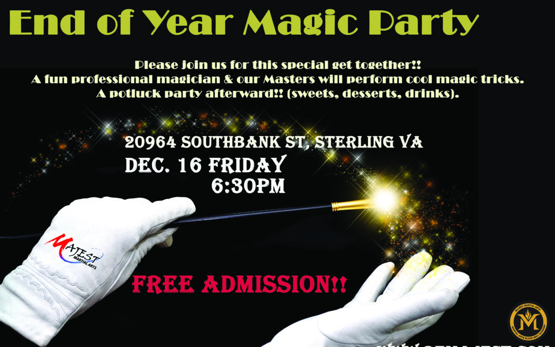 The Majest End of Year Magic Show Party this Friday night